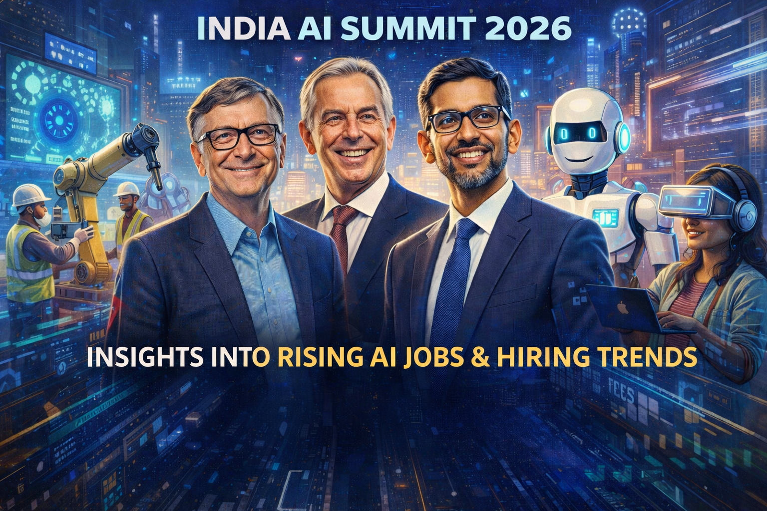 India AI Summit 2026: What Bill Gates, Tony Blair and Sundar Pichai’s Presence Means for Jobs and Future Skills - blog image